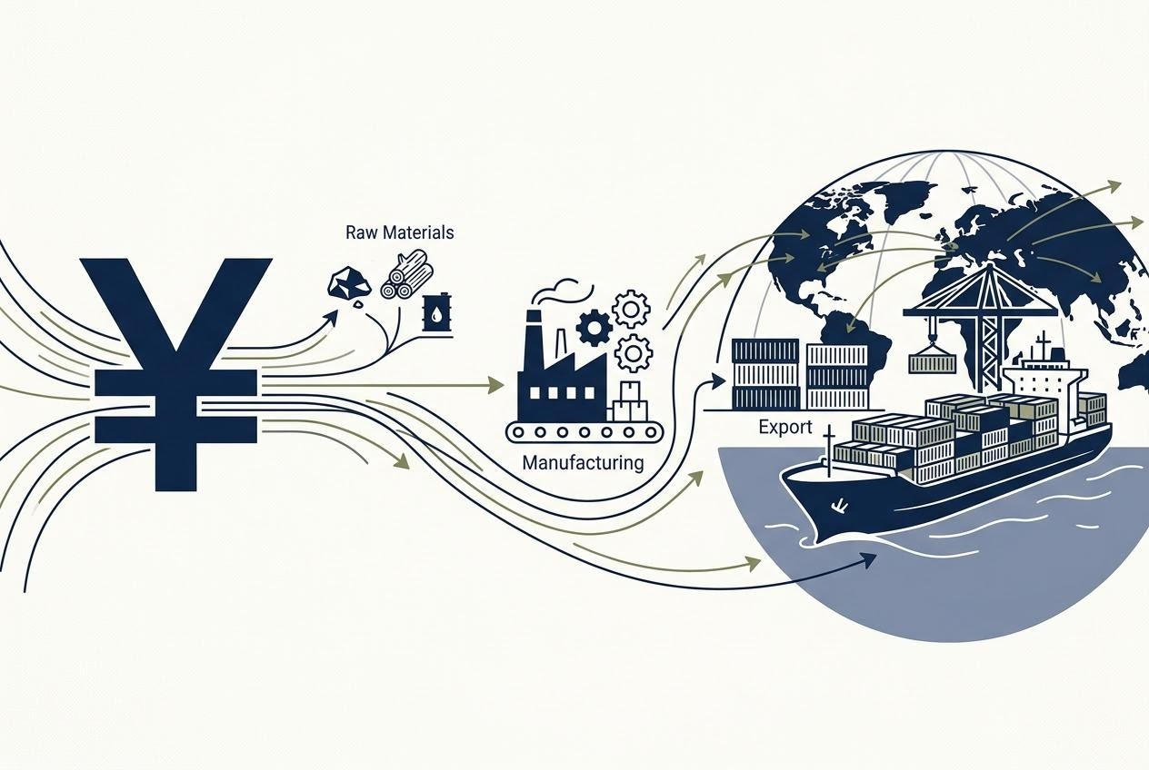 メーカー株と円安の関係を図解するノート