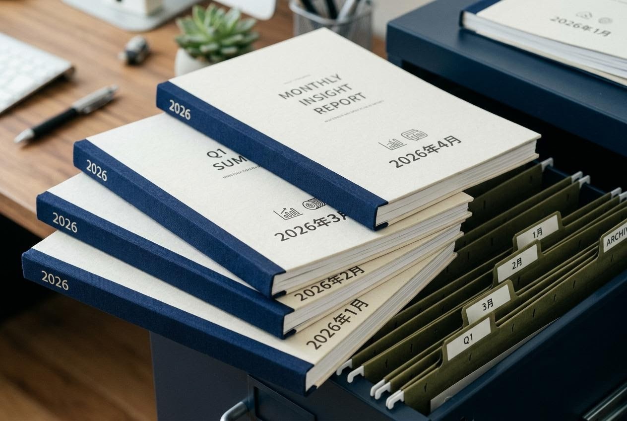 過去のレポートを束ねたアーカイブ